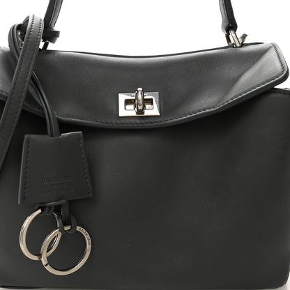 Balenciaga Natural Smooth Calfskin Mini Rodeo Top Handle Handbag Grey 8 of 11
