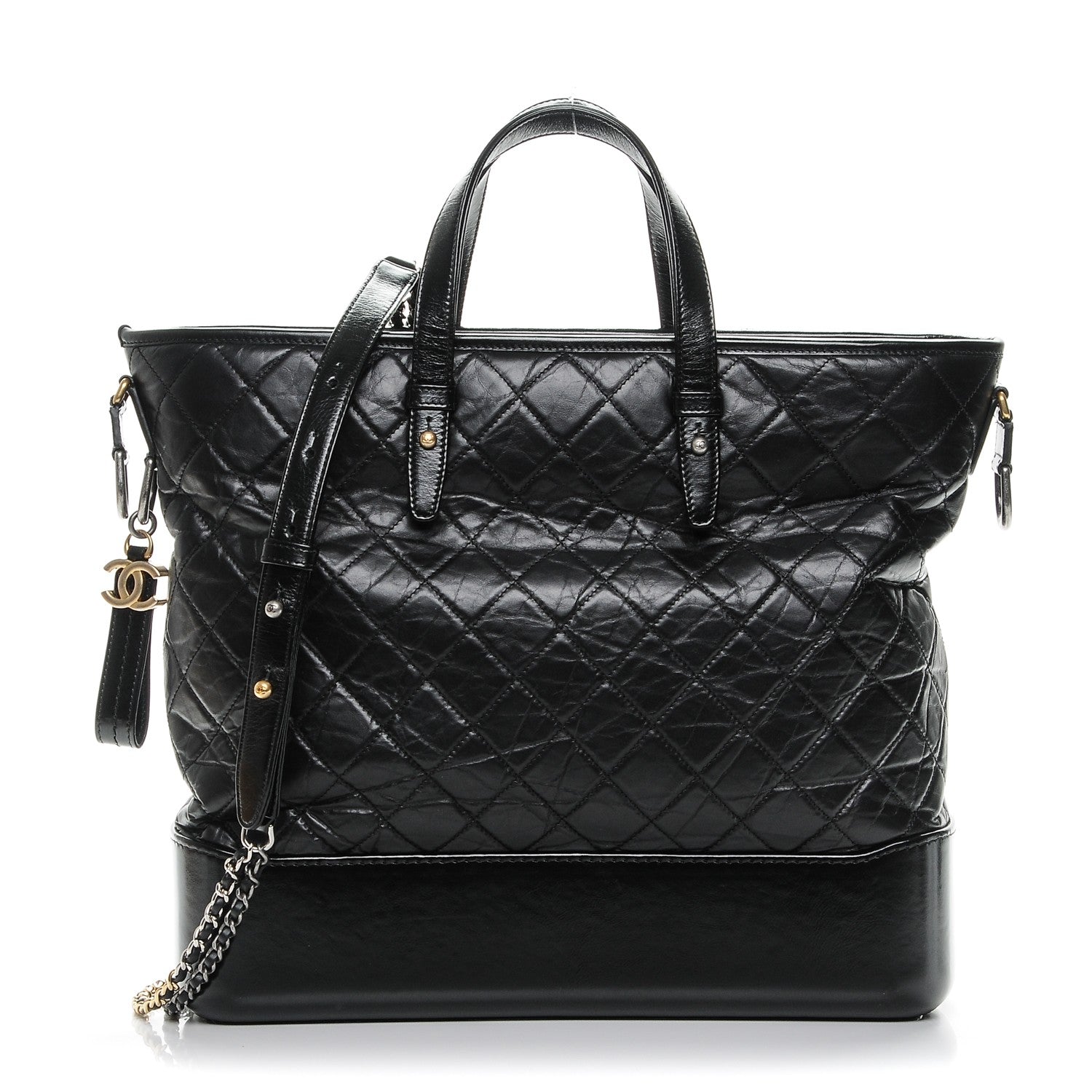 Chanel Calfskin Quilted Large Gabrielle Shopping Tote Black 1 of 7