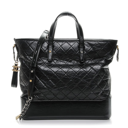 Chanel Calfskin Quilted Large Gabrielle Shopping Tote Black 1 of 7