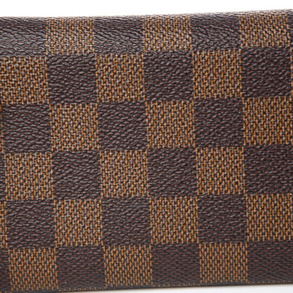 Louis Vuitton Damier Ebene Emilie Wallet Red 8 of 9