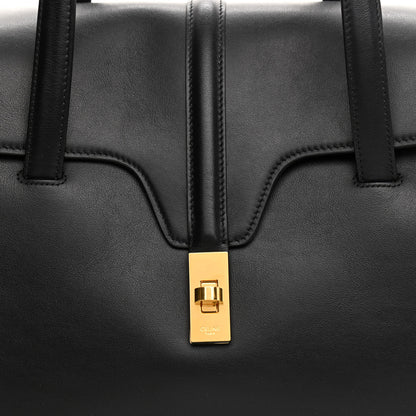 Celine Smooth Calfskin Medium Soft 16 Bag Black 8 of 10