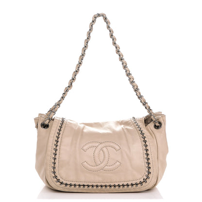 Chanel Smooth Calfskin Luxe Ligne Small Flap Bag Light Beige 1 of 9