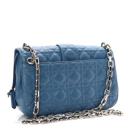 Christian Dior Lambskin Cannage Medium Miss Dior Flap Blue 2 of 12