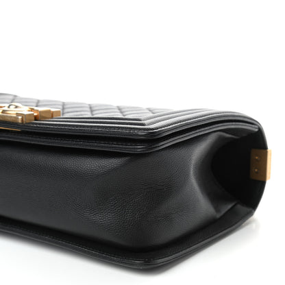Chanel Caviar Quilted Medium Boy Flap Black 10 of 12