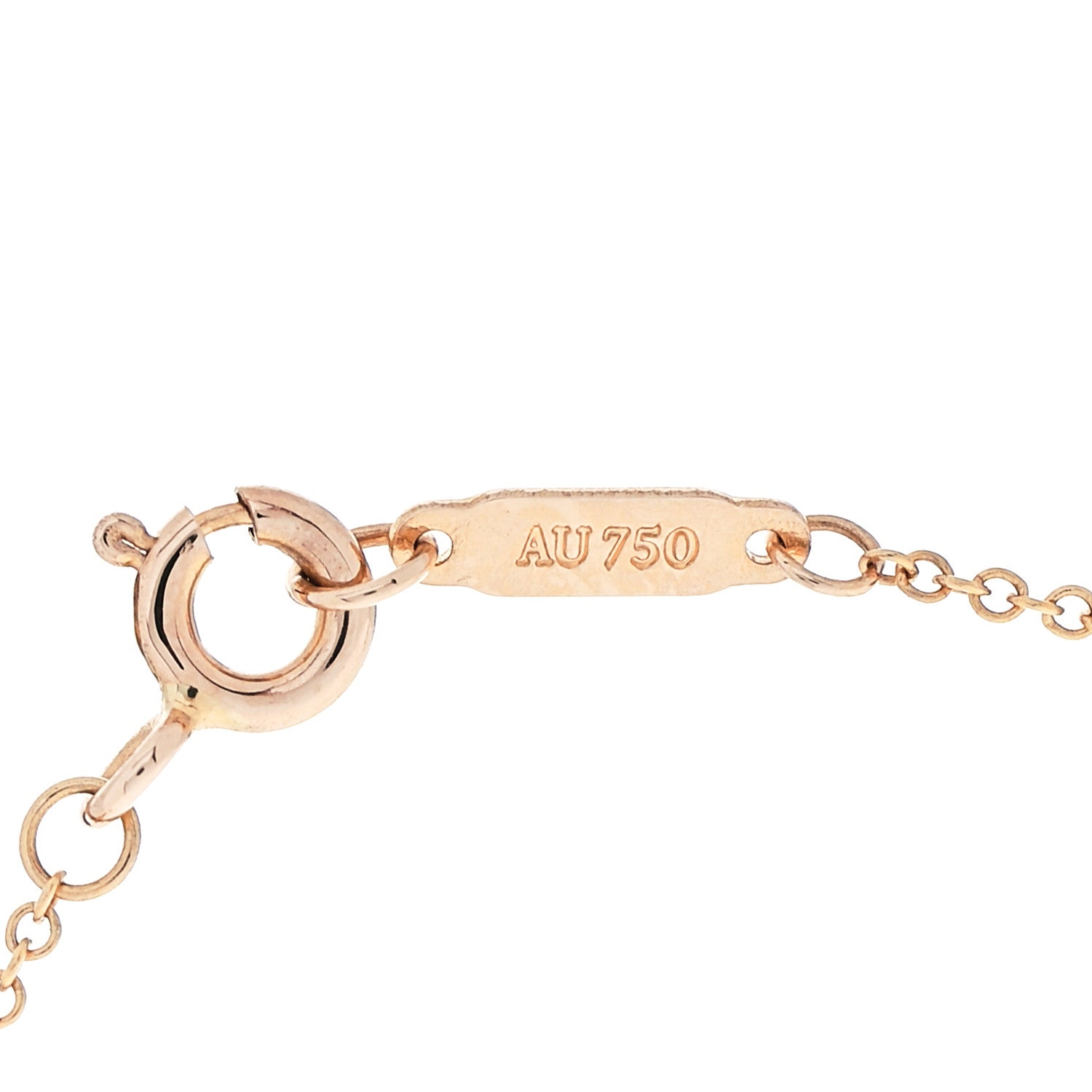 Tiffany 18K Rose Gold Diamond Mini Cross Pendant Necklace 5 of 5