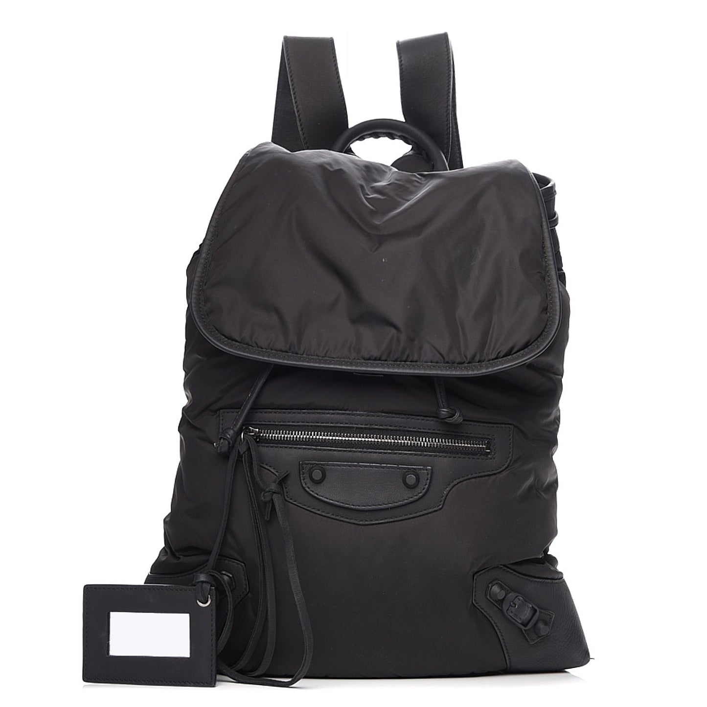 Nylon Classic Hardware Traveler Backpack Black