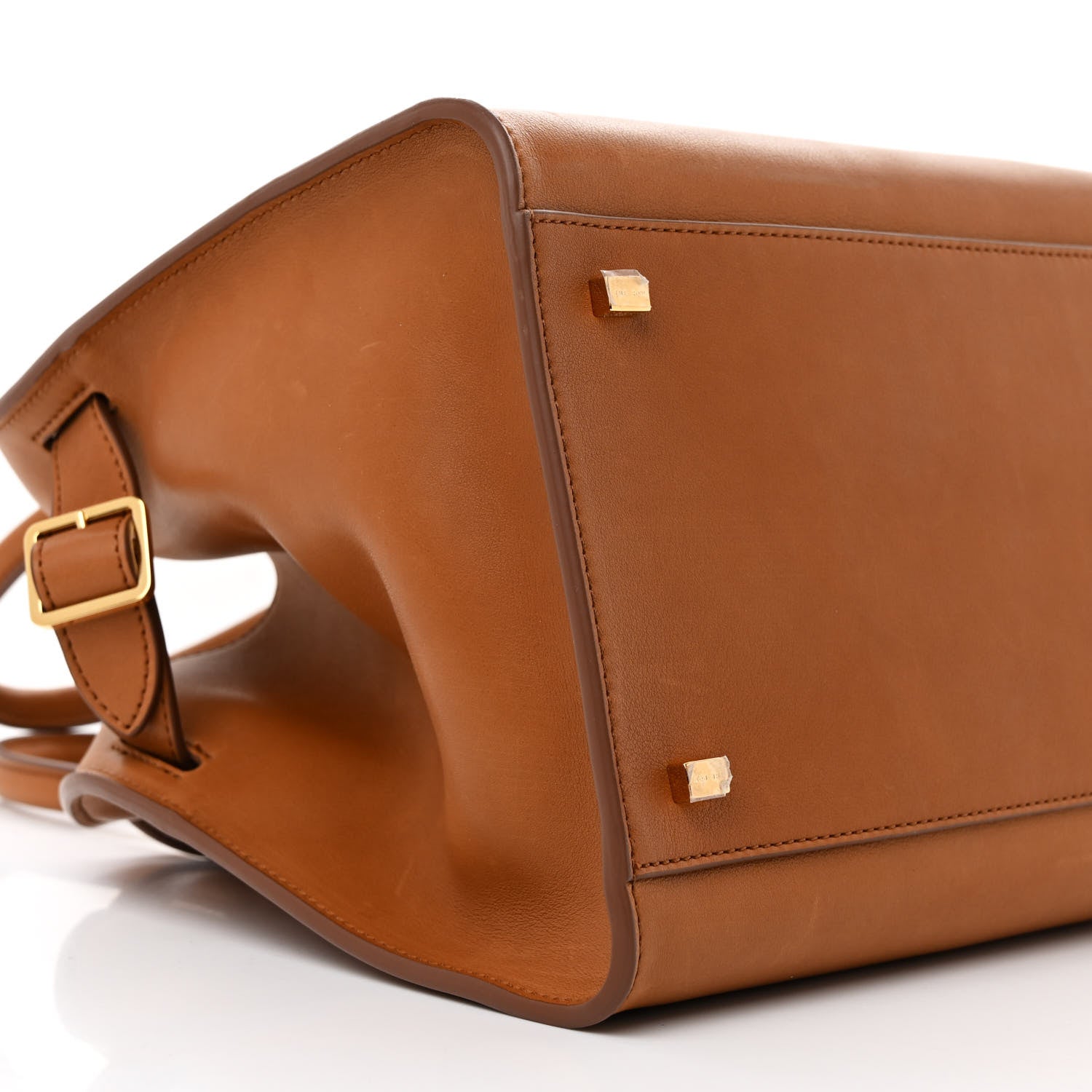 The Row Polished Saddle Calfskin Soft Margaux 12 Cuir 8 of 10
