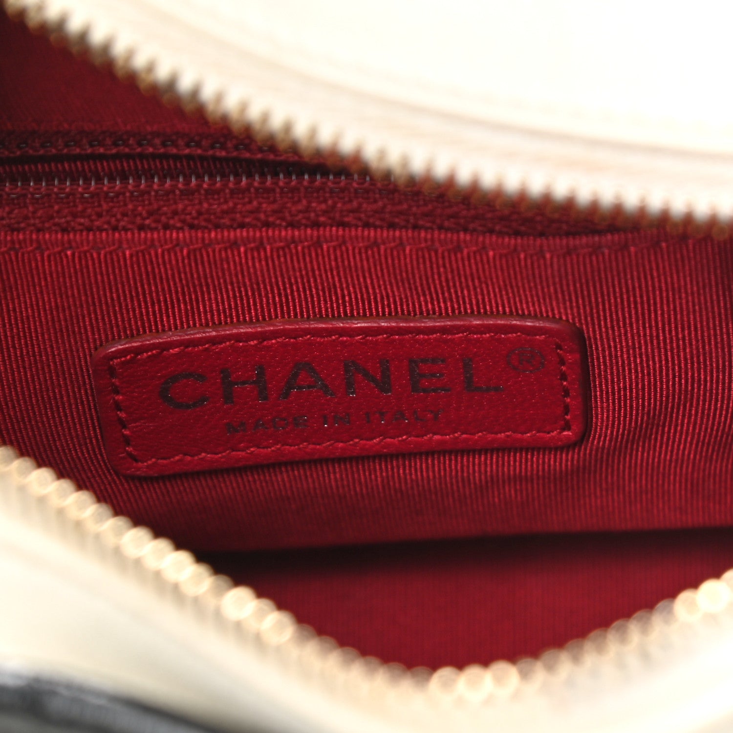 Chanel Aged Calfskin Quilted Small Gabrielle Hobo Black White 6 of 10