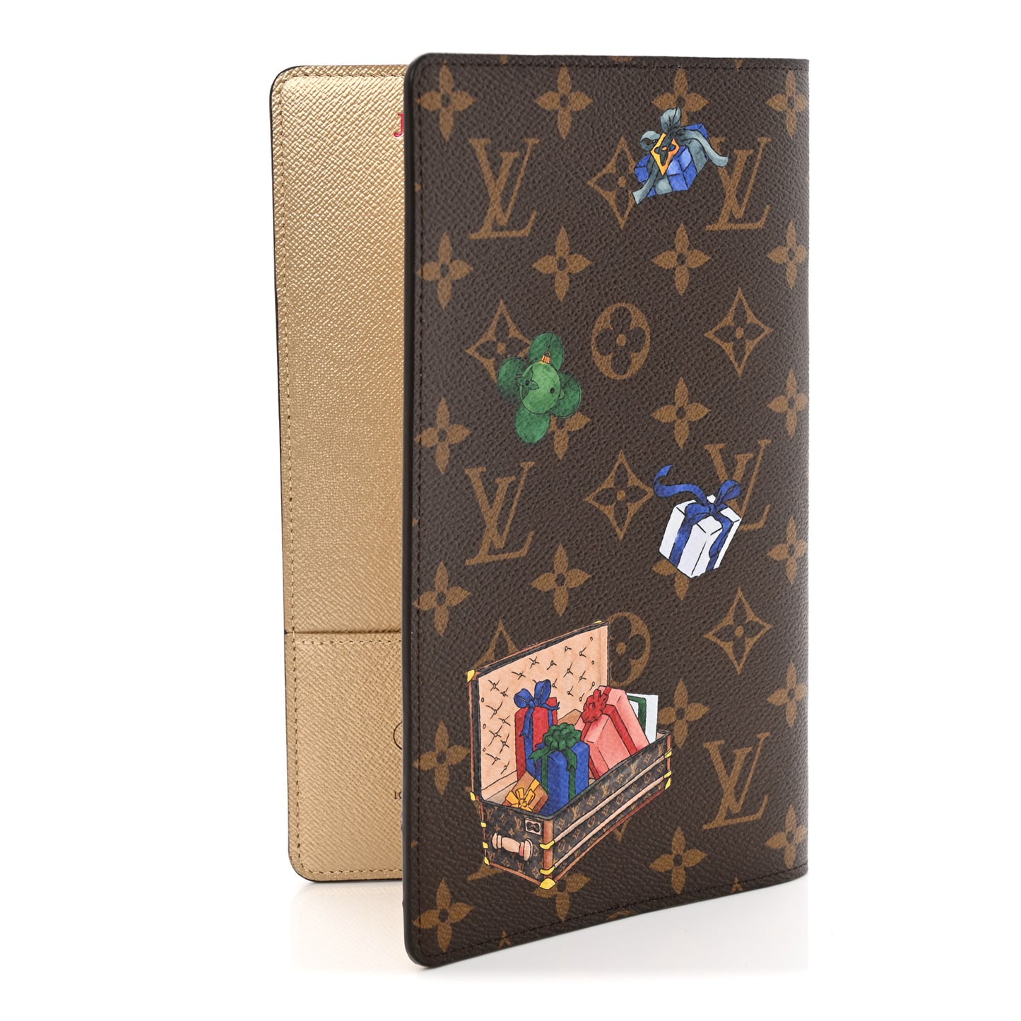 Monogram Vivienne Notebook Cover MM Brown