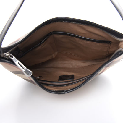 Burberry Supernova Check Buckle Hobo Black 5 of 19