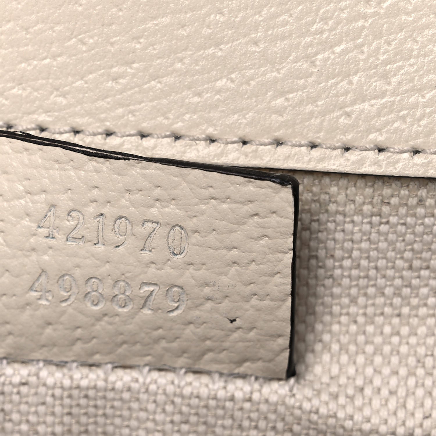 Gucci Textured Calfskin Crystal Mini Dionysus Shoulder Bag Mystic White 7 of 16