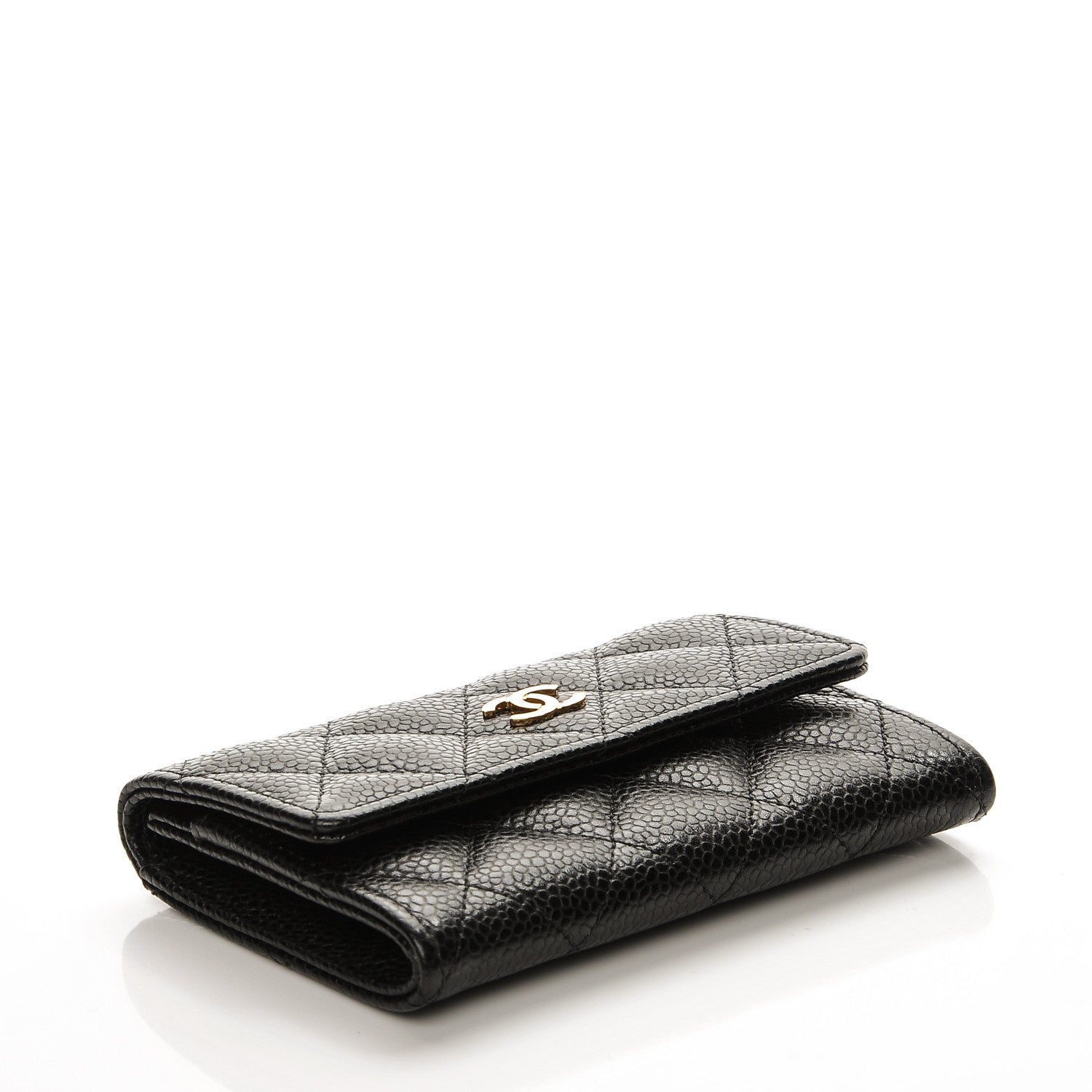 Chanel Caviar Quilted Flap Card Holder Black 4 of 9