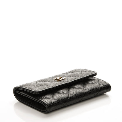Chanel Caviar Quilted Flap Card Holder Black 4 of 9