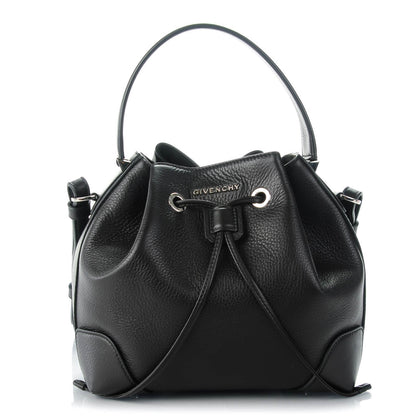 Givenchy Calfskin Small Lucrezia Drawstring Bucket Bag Black 1 of 9