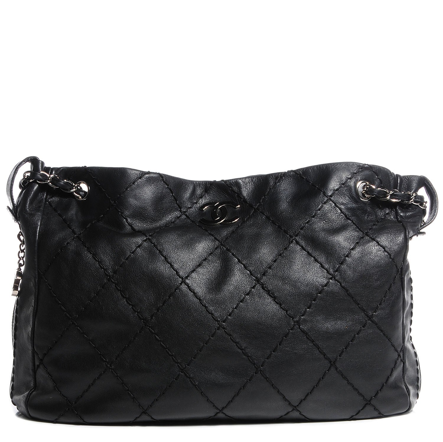 Chanel Lambskin Expandable Tote Black 1 of 7