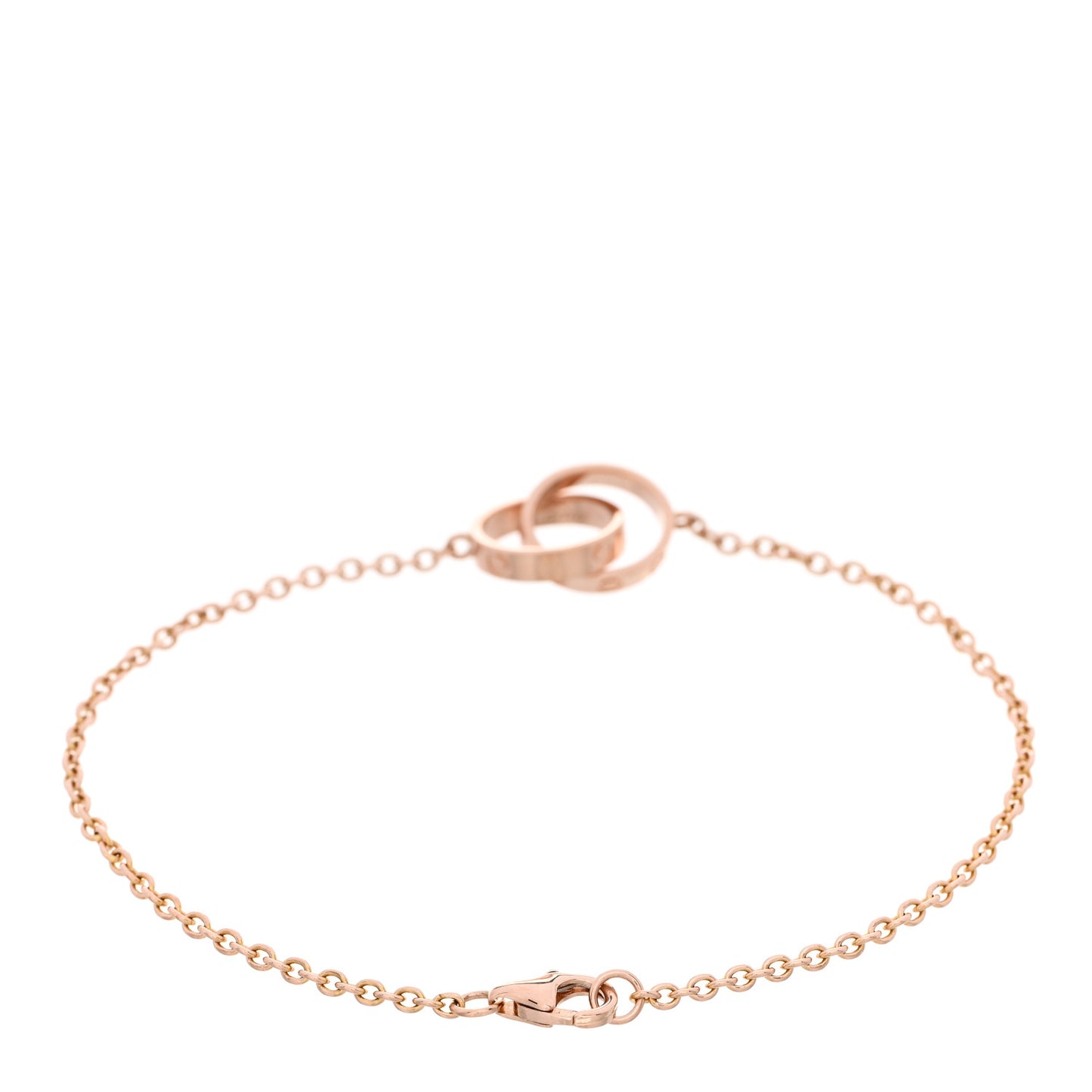 18K Pink Gold Interlocking LOVE Bracelet