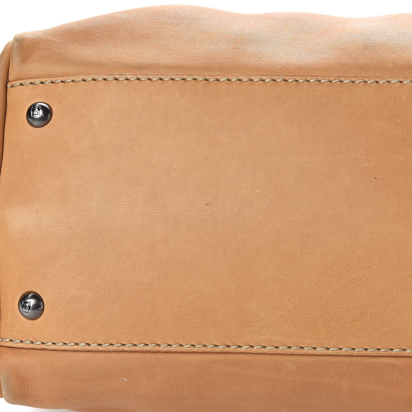 Vitello Saddle Cuoio Romano Selleria Large Peekaboo Iconic Satchel Saddle Ocra Moro