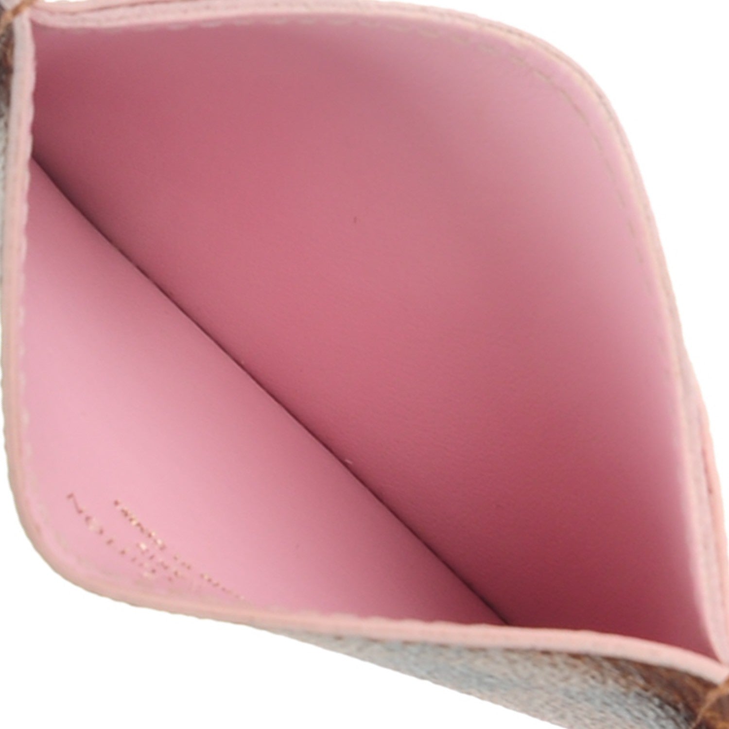 Louis Vuitton Damier Ebene Caissa Card Holder Rose Ballerine 5 of 7