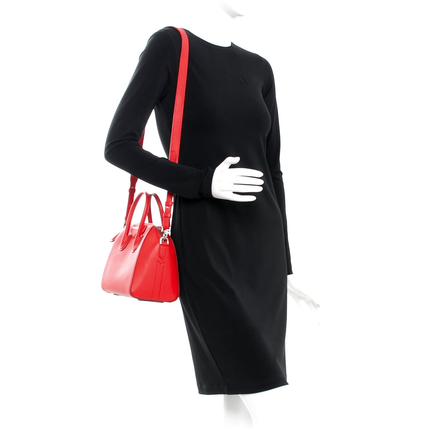 Givenchy Sugar Goatskin Mini Antigona Medium Red 2 of 8