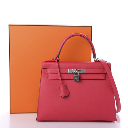 Hermes Epsom Kelly Sellier 28 Rose Extreme 13 of 13