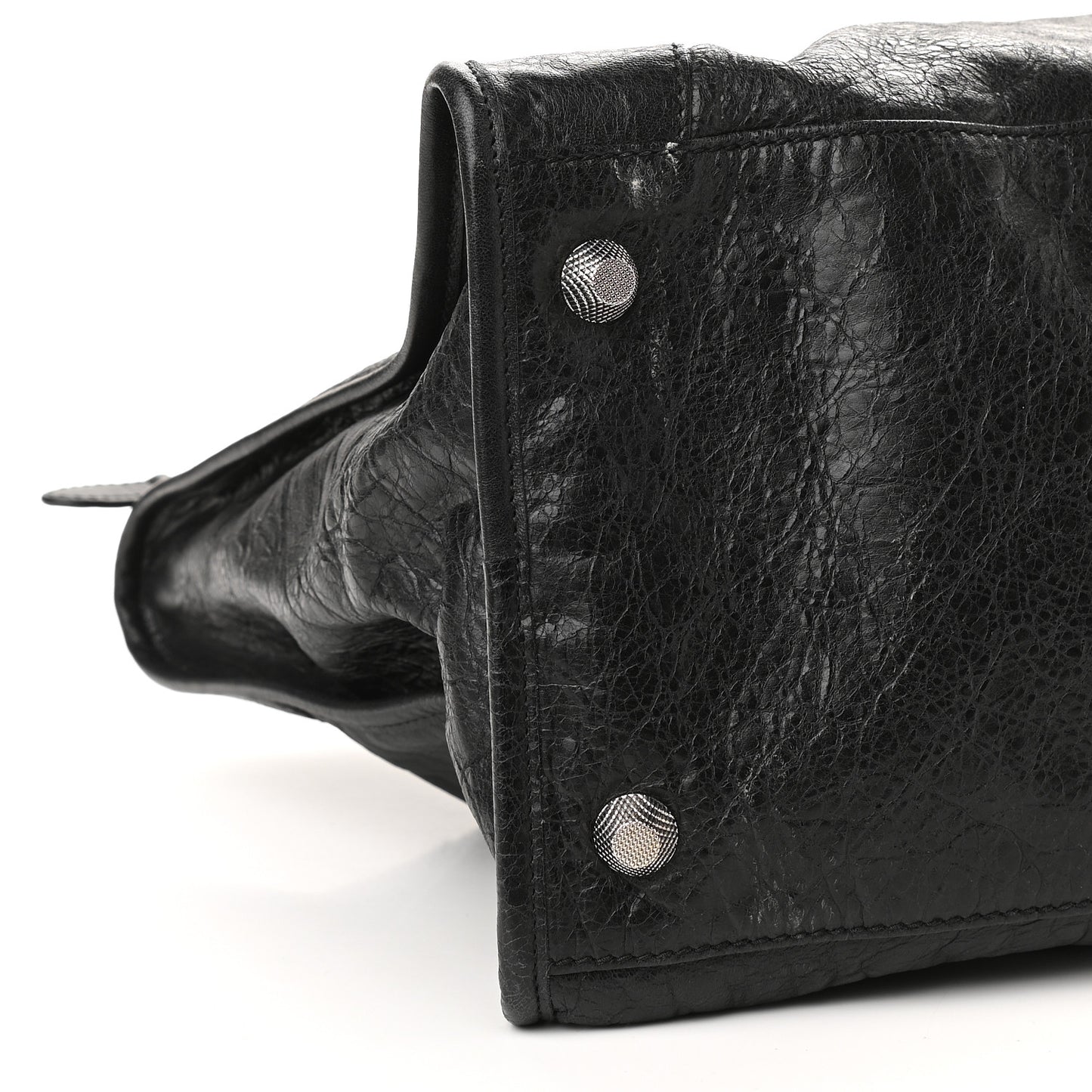 Agneau Giant 12 Silver Hardware Work Black