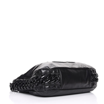 Chanel Calfskin Modern Chain Rhodoid Hobo Black 4 of 7