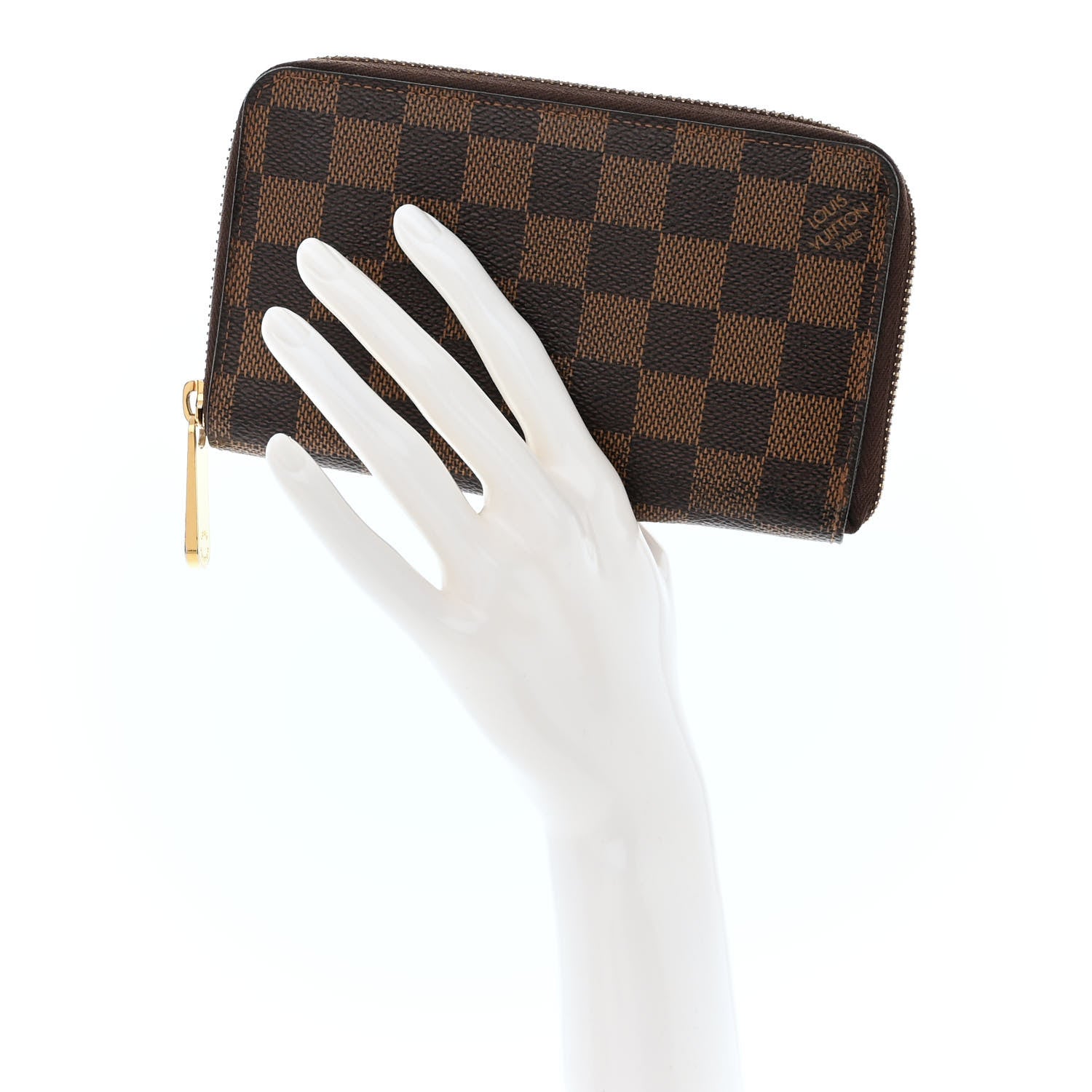 Louis Vuitton Damier Ebene Zippy Compact Wallet 2 of 10