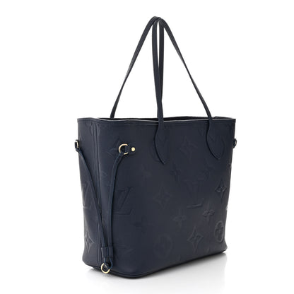 Louis Vuitton Empreinte Monogram Giant Neverfull MM Navy 4 of 12