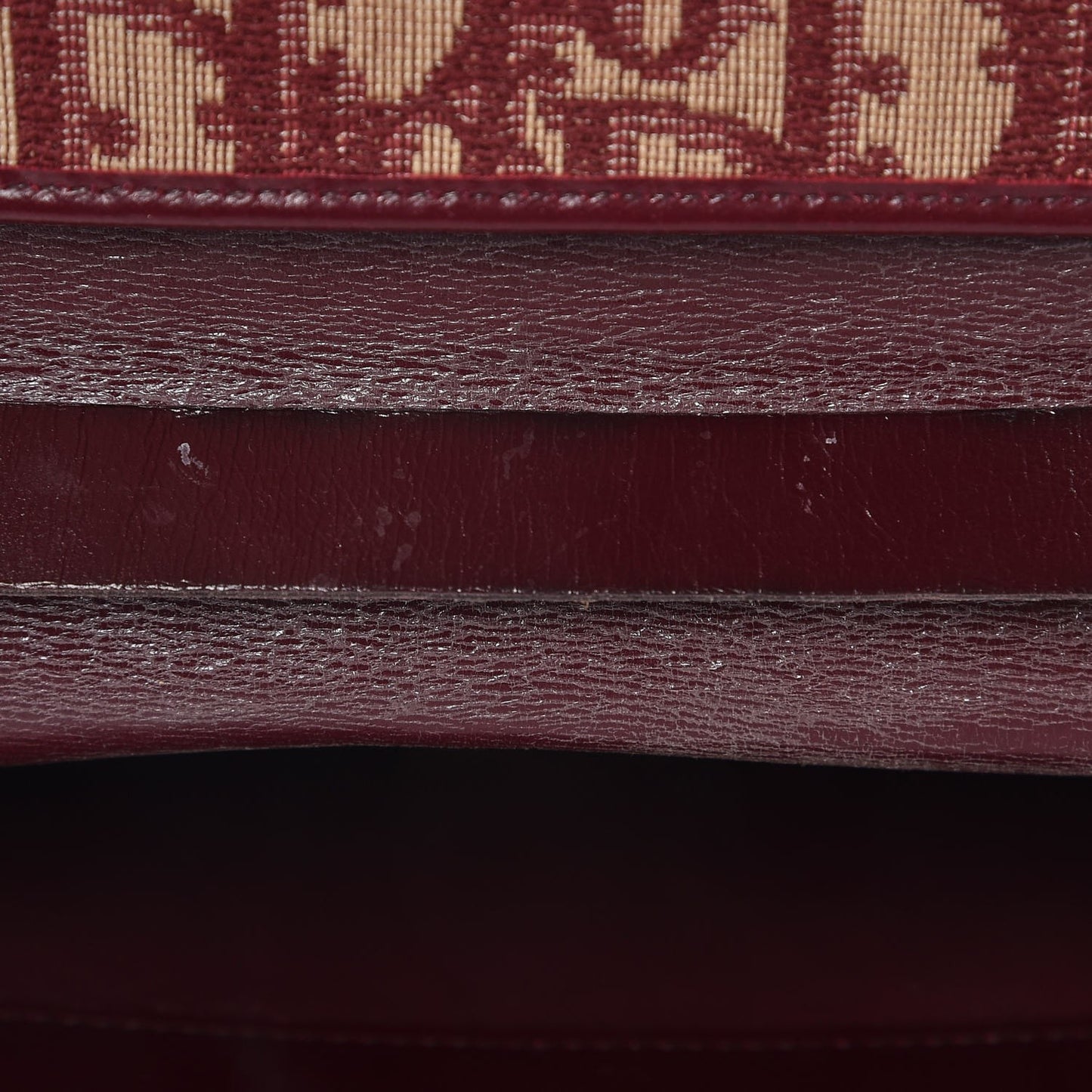 Monogram Chain Flap Burgundy