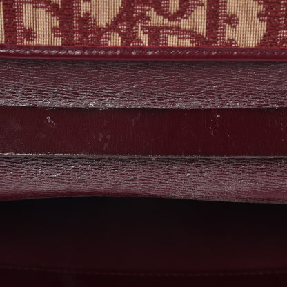 Christian Dior Monogram Chain Flap Burgundy 7 of 9