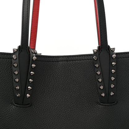 Christian Louboutin Calfskin Empire Spikes Small East West Cabata Tote Black 8 of 11