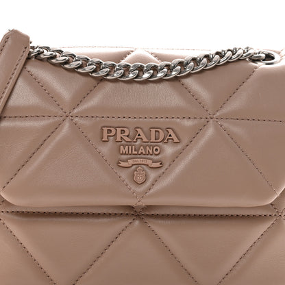 Prada Nappa Triangle Stitched Small Spectrum Bag Cipria 7 of 9