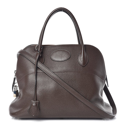 Hermes Taurillon Clemence Bolide 31 Chocolate 1 of 15