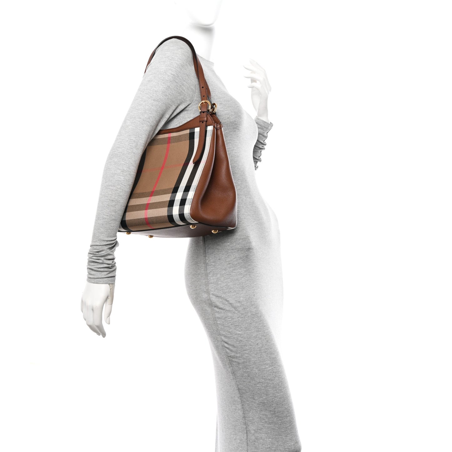 House Check Small Canterbury Tote Tan
