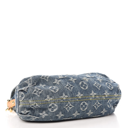 Louis Vuitton Monogram Denim Mini Pleaty Blue 4 of 12