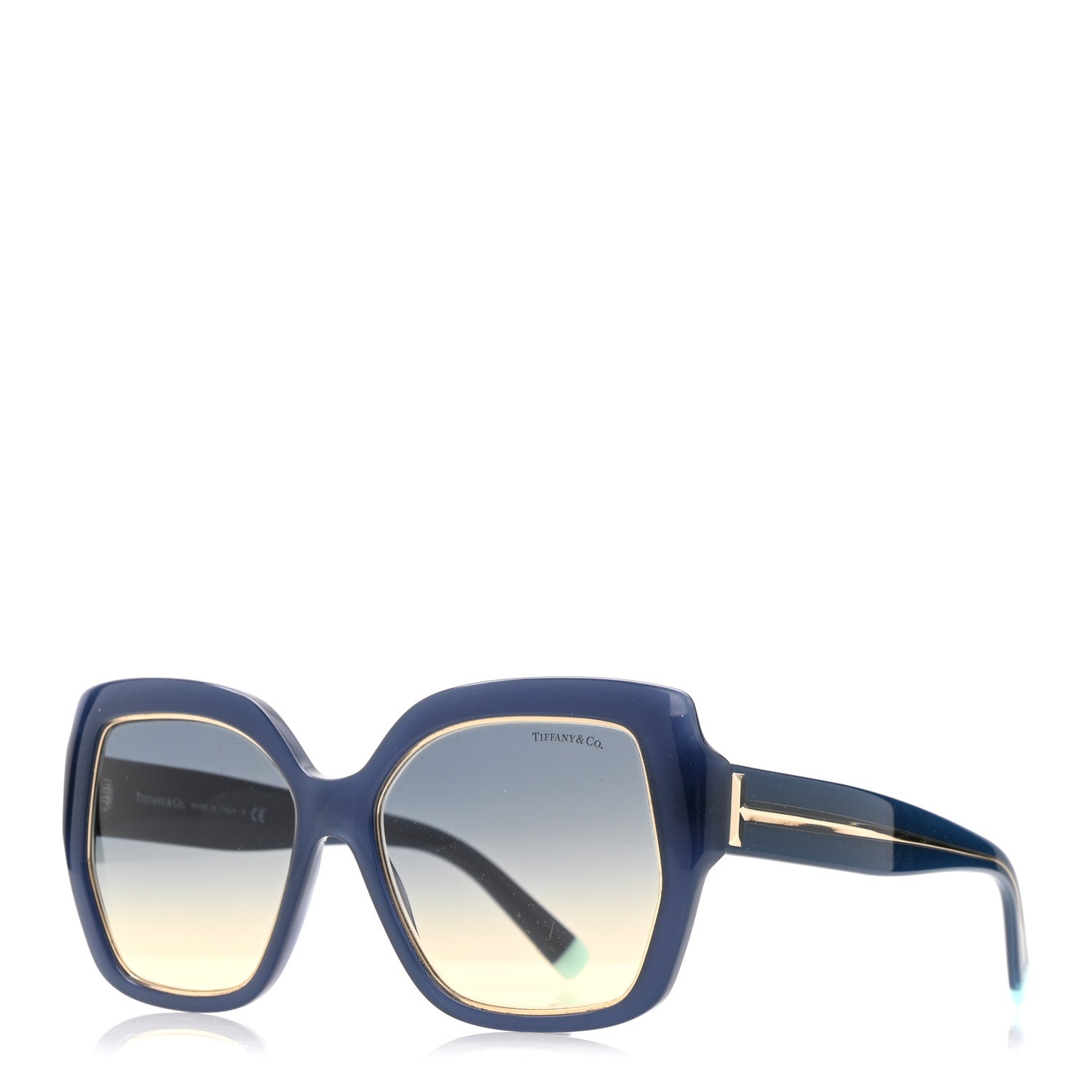 Tiffany Acetate Metal Cat Eye Sunglasses TF4183 Blue 1 of 8