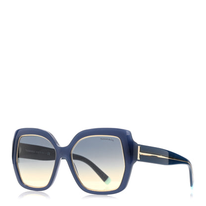 Tiffany Acetate Metal Cat Eye Sunglasses TF4183 Blue 1 of 8