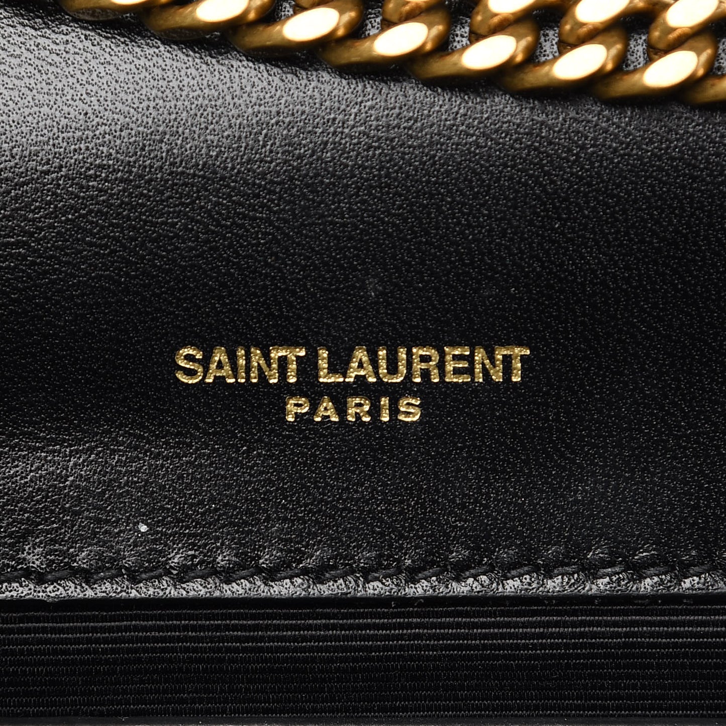 Patent Small Monogram Kate Satchel Black