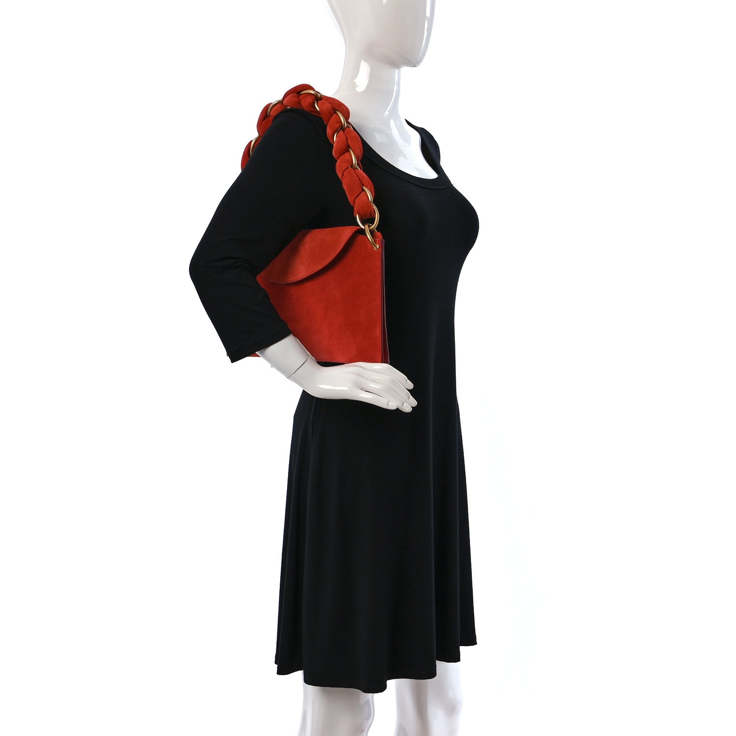 Proenza Schouler Suede Braid Bag Tomato 2 of 11