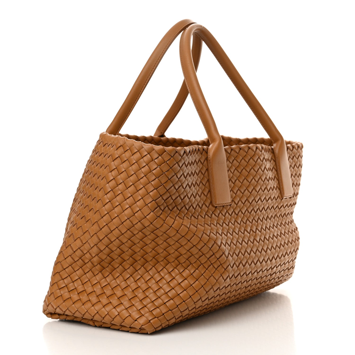 Bottega Veneta Lambskin Intreccio Medium Cabat Caramel 4 of 11