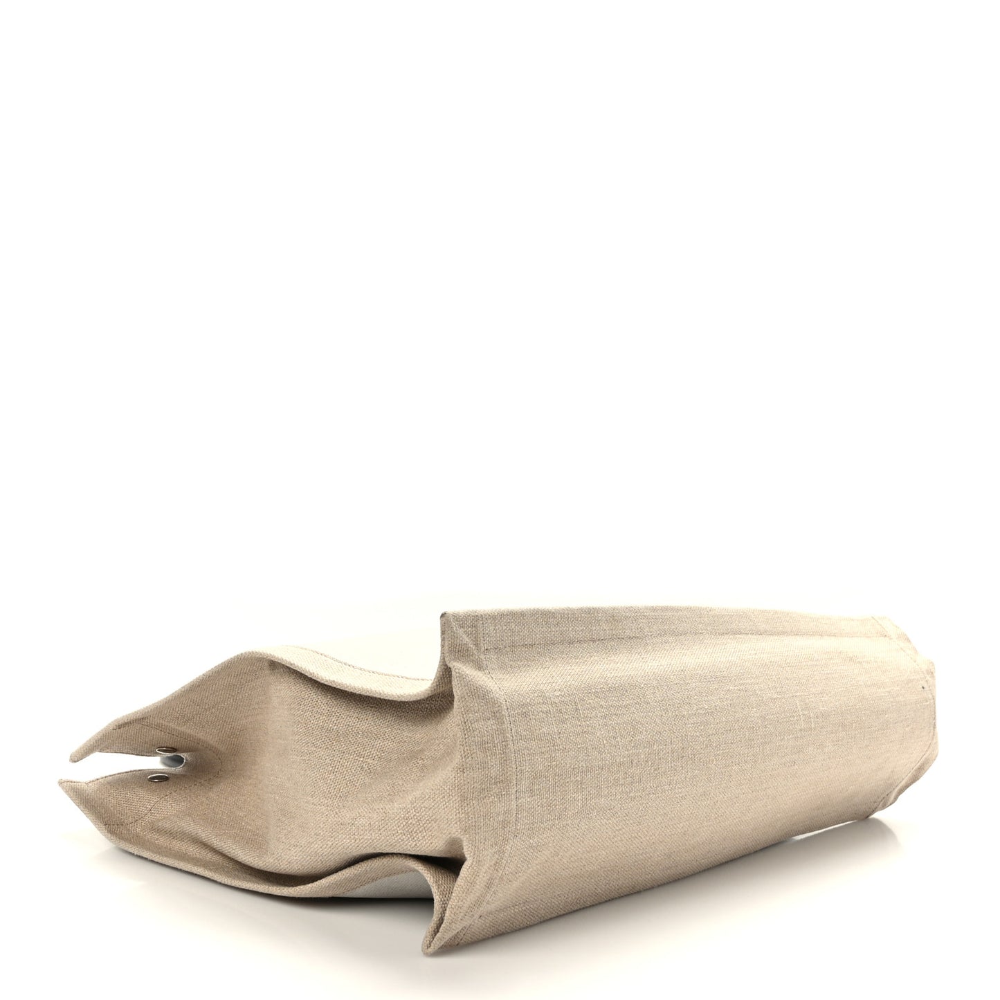 Linen Calfskin Rive Gauche Tote Optic White