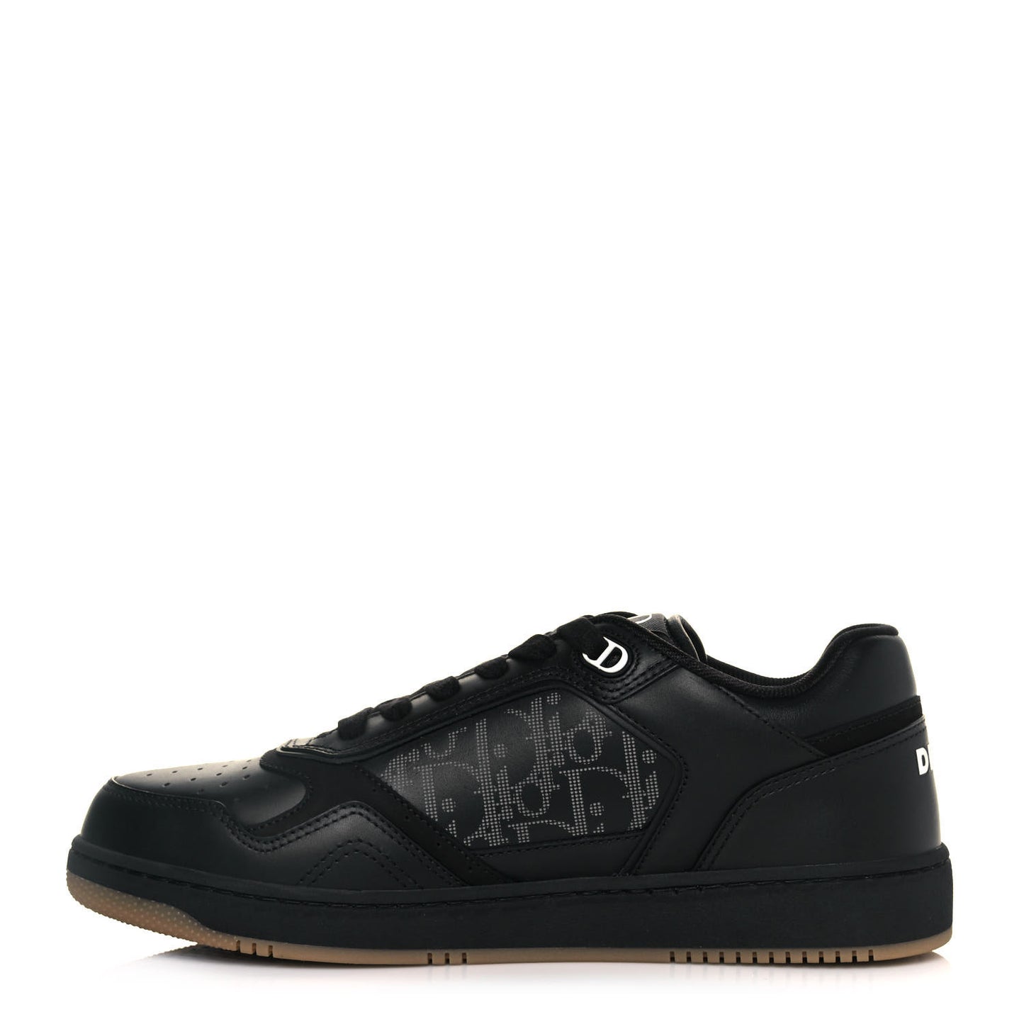 Smooth Calfskin Oblique Galaxy Mens B27 Low Top Sneakers 41 Black Beige