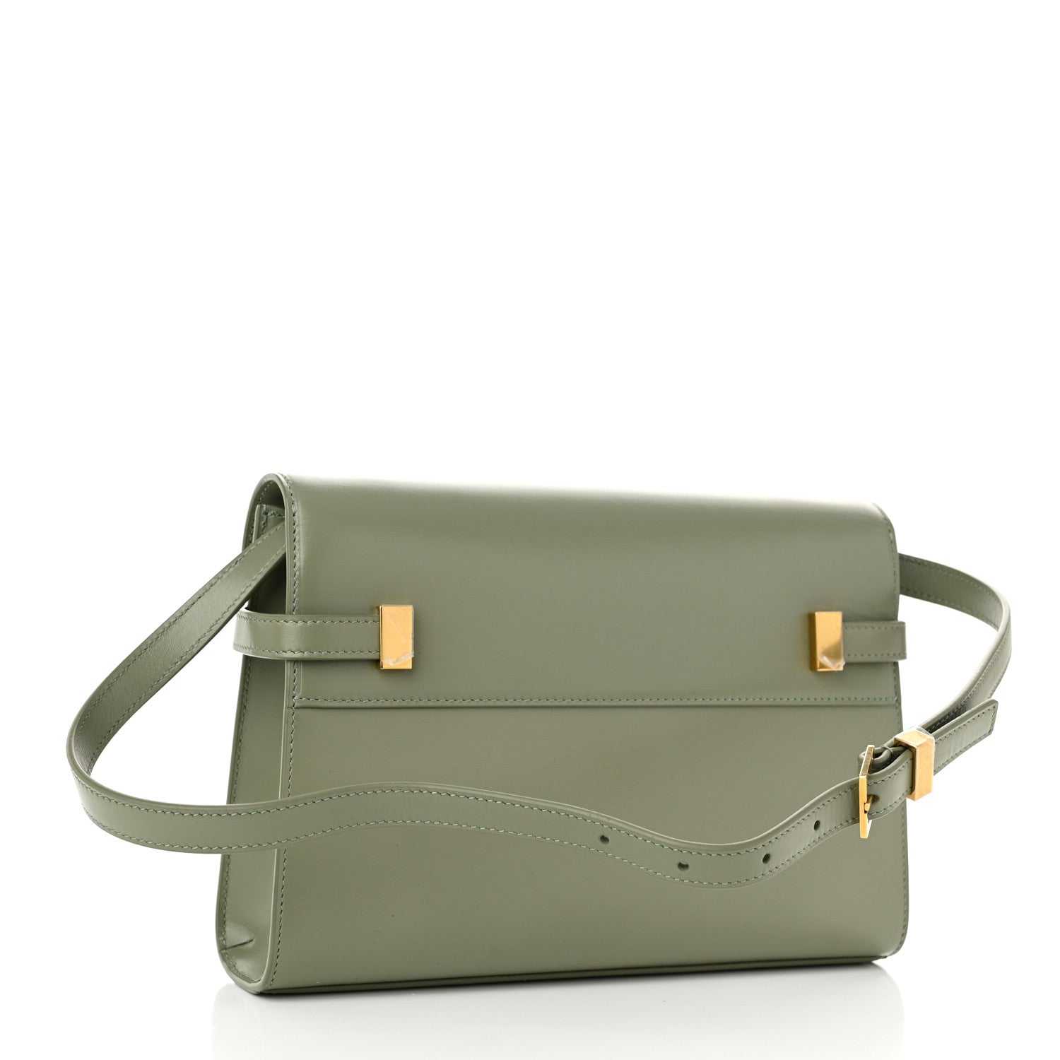 Saint Laurent Smooth Calfskin Small Manhattan Shoulder Bag Light