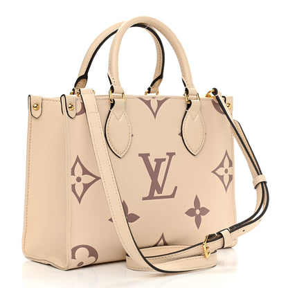 Louis Vuitton Empreinte Monogram Giant Onthego PM Creme Bois De Rose 3 of 11