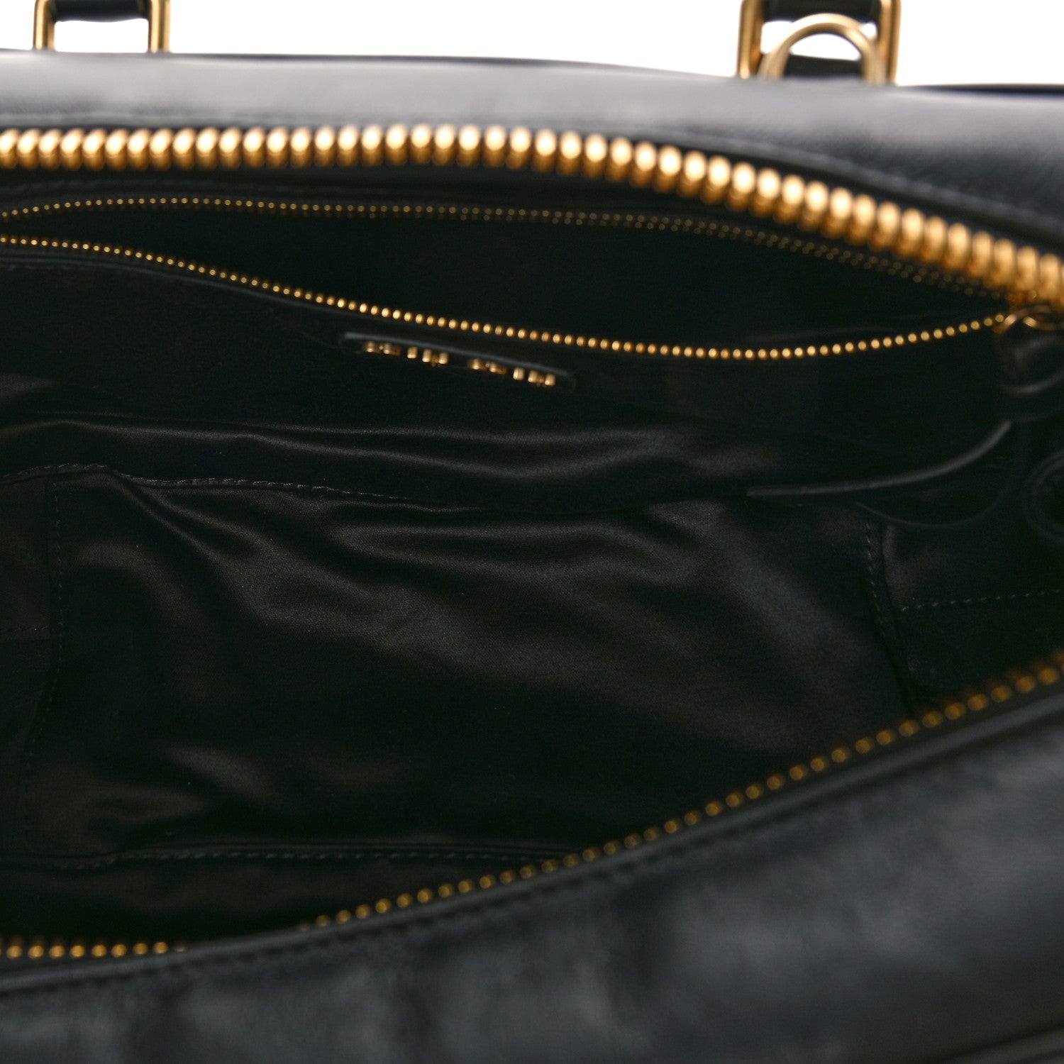 Miu Miu Calfskin Arcadie Top Handle Bag Black 4 of 9