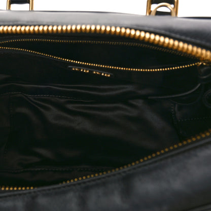 Miu Miu Calfskin Arcadie Top Handle Bag Black 4 of 9