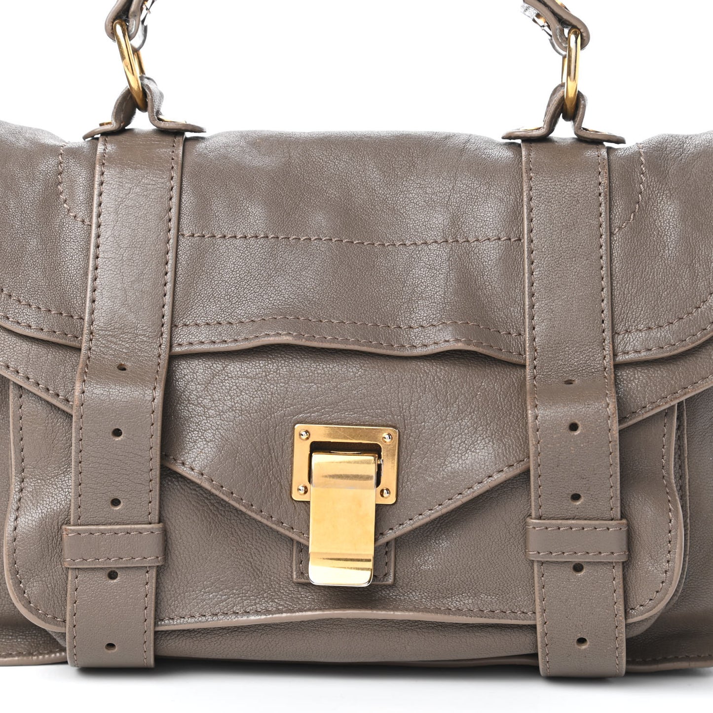 Lambskin Tiny PS1 Satchel Smoke