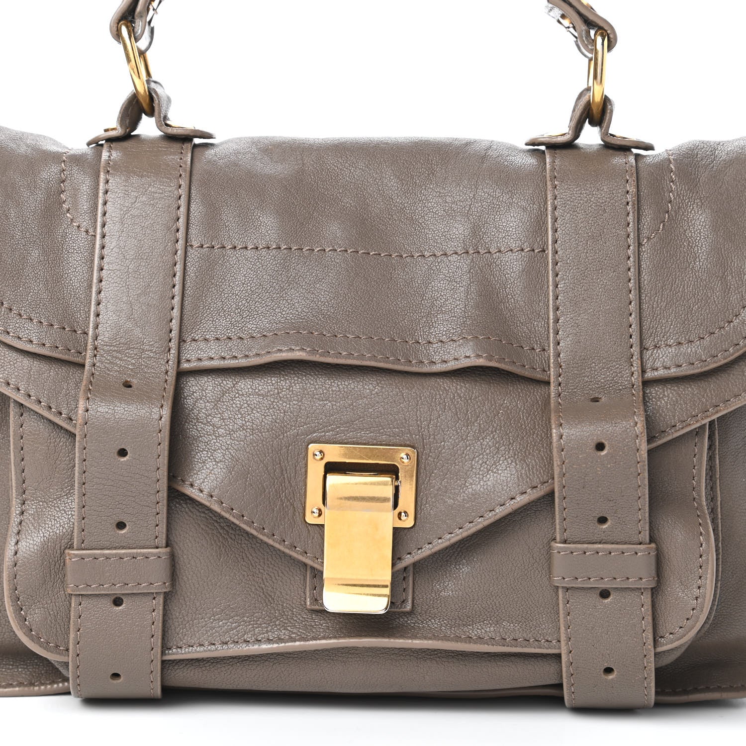 Proenza Schouler Lambskin Tiny PS1 Satchel Smoke 10 of 20