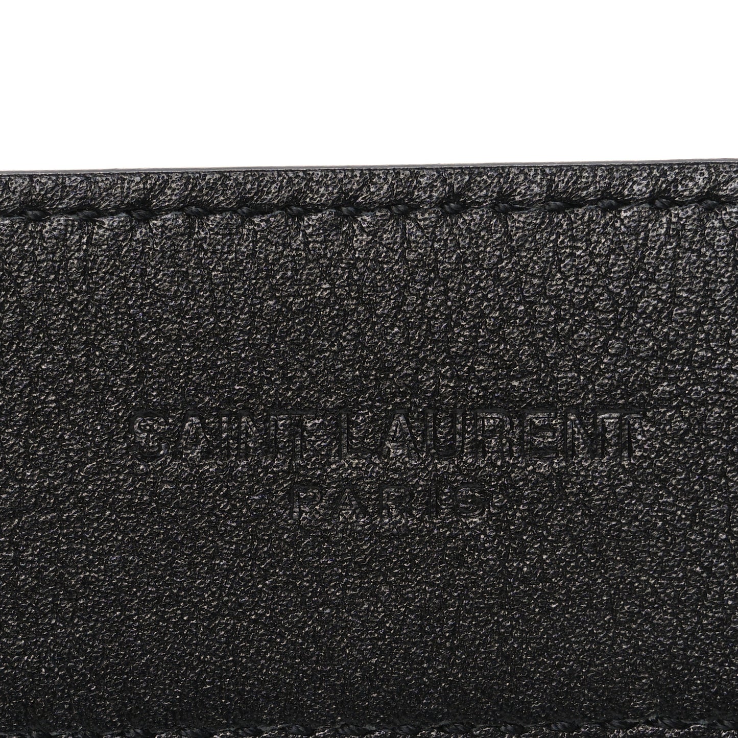 Grained Calfskin Monogram Cassandre Square Buckle Belt 85 34 Black