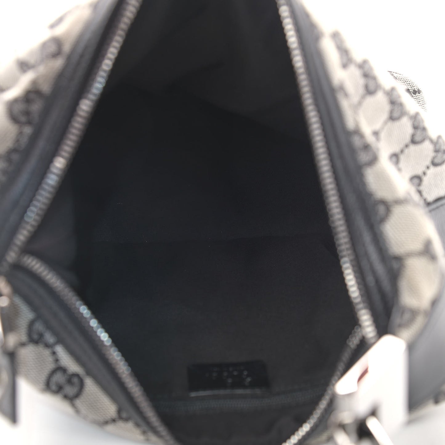 Monogram GG Small Clasp Hobo Black